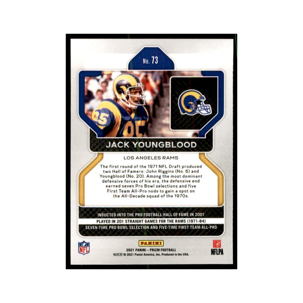 Jack Youngblood 2021 Panini Prizm #73 Football Cards Football Card NM