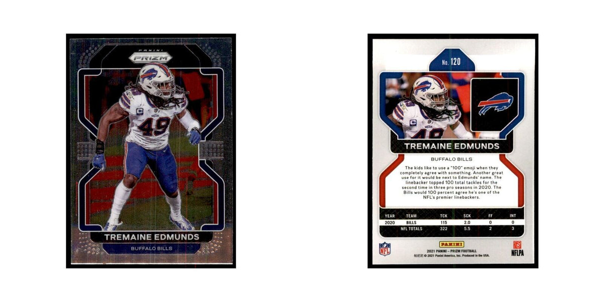 Tremaine Edmunds 2021 Panini Prizm #120 Football Cards Football Card NM