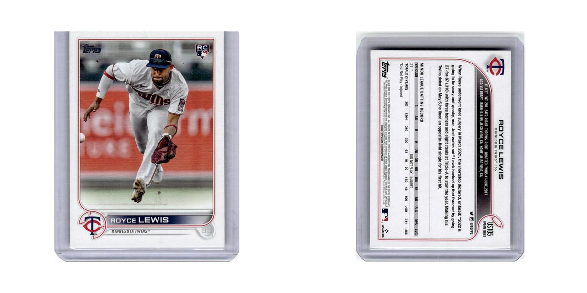 Royce Lewis Rookie 2022 Topps Update #US105 Minnesota Twins Baseball Card NM