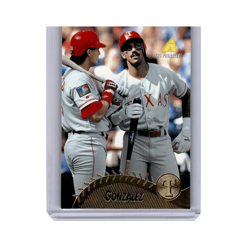 Juan Gonzalez 1995 Pinnacle #227 Texas Rangers Baseball Card NM