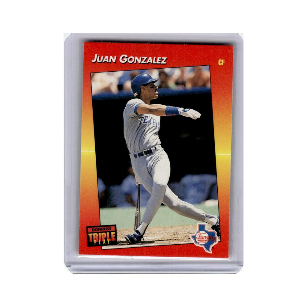 Juan Gonzalez 1992 Triple Play #112 Texas Rangers Baseball Card NM