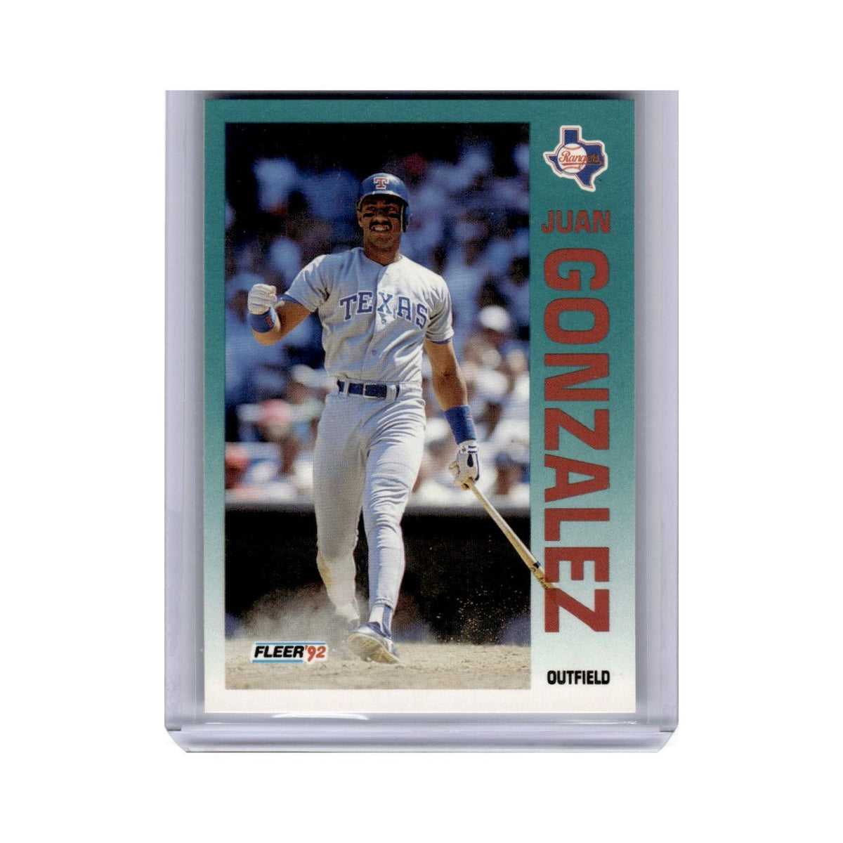 Juan Gonzalez 1992 Fleer #304 Texas Rangers Baseball Card NM