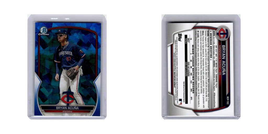 Bryan Acuña 2023 Bowman Chrome Prospects #BCP-193 Minnesota Twins NM