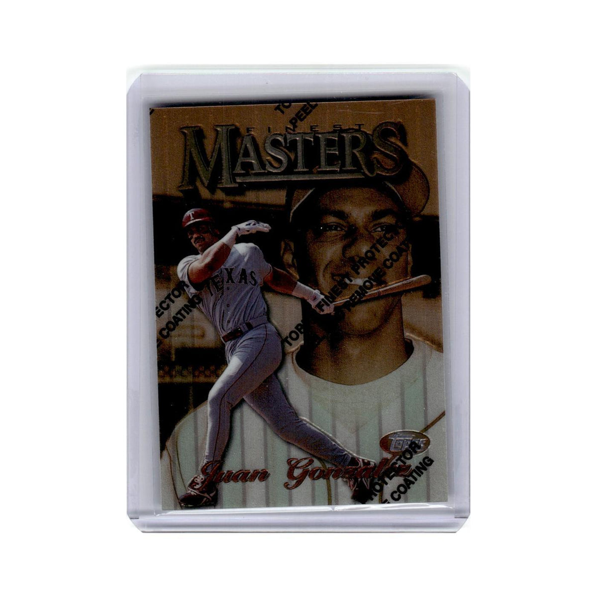 Juan Gonzalez 1997 Finest Masters #212 Texas Rangers Baseball Card NM