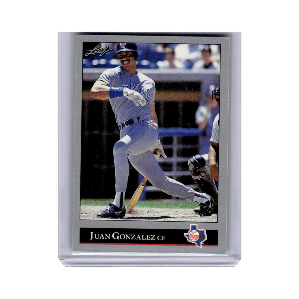 Juan Gonzalez 1992 Leaf #62 Texas Rangers Baseball Card NM