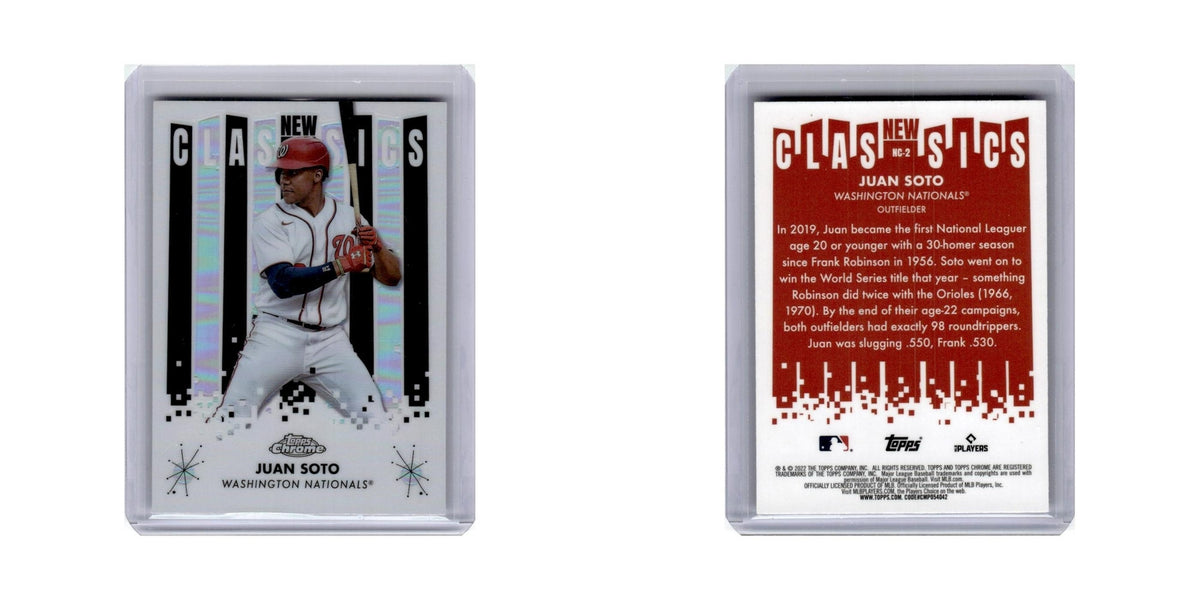 Juan Soto 2022 Topps Chrome New Classics #NC2 Washington Nationals NM