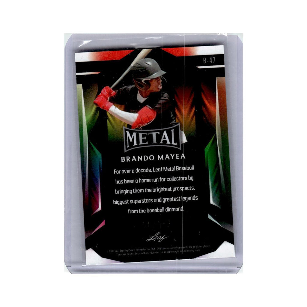 Brando Mayea 2023 Leaf Metal #B47 Baseball Card NM