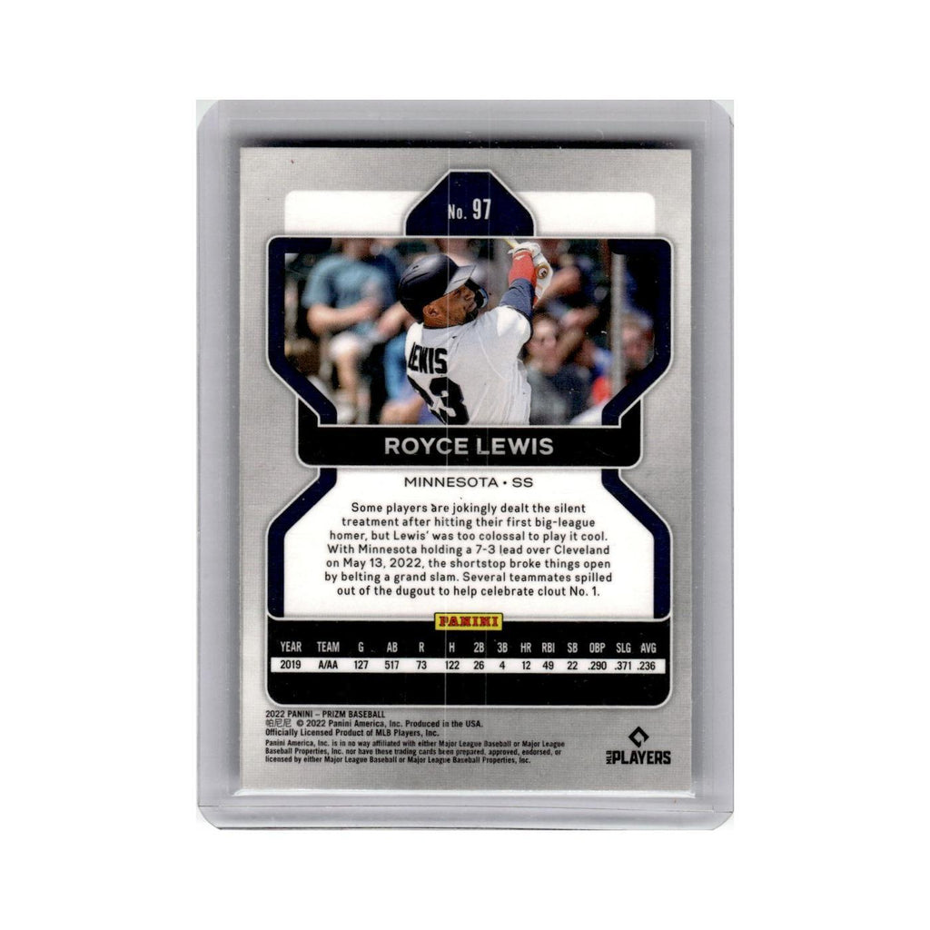 Royce Lewis Rookie 2022 Panini Prizm #97 Minnesota Twins Baseball Card NM