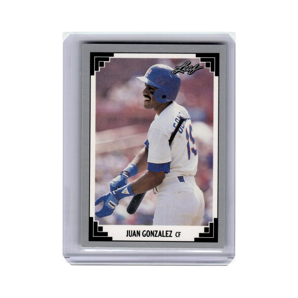 Juan Gonzalez 1991 Leaf #119 Texas Rangers Baseball Card NM