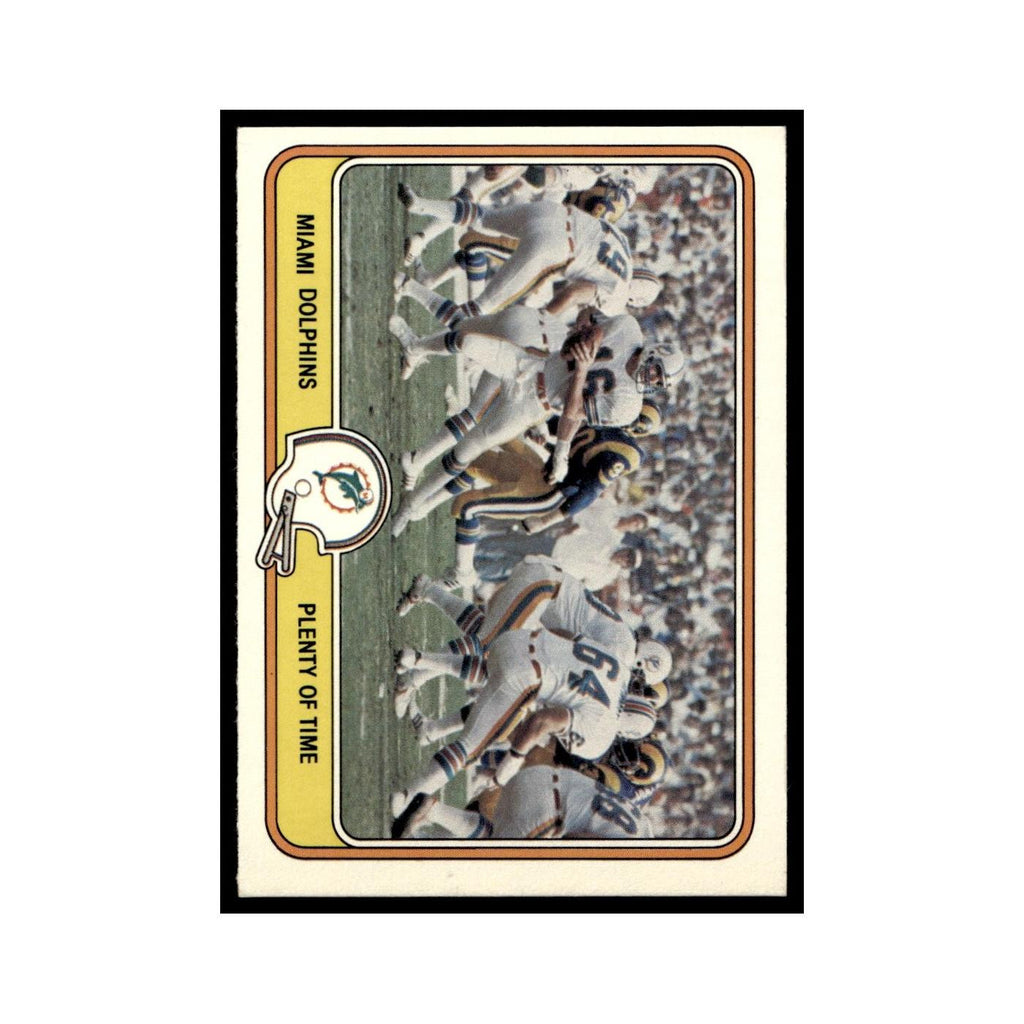 Plenty of Time 1981 Fleer Team Action #27 Miami Dolphins Football Card NM
