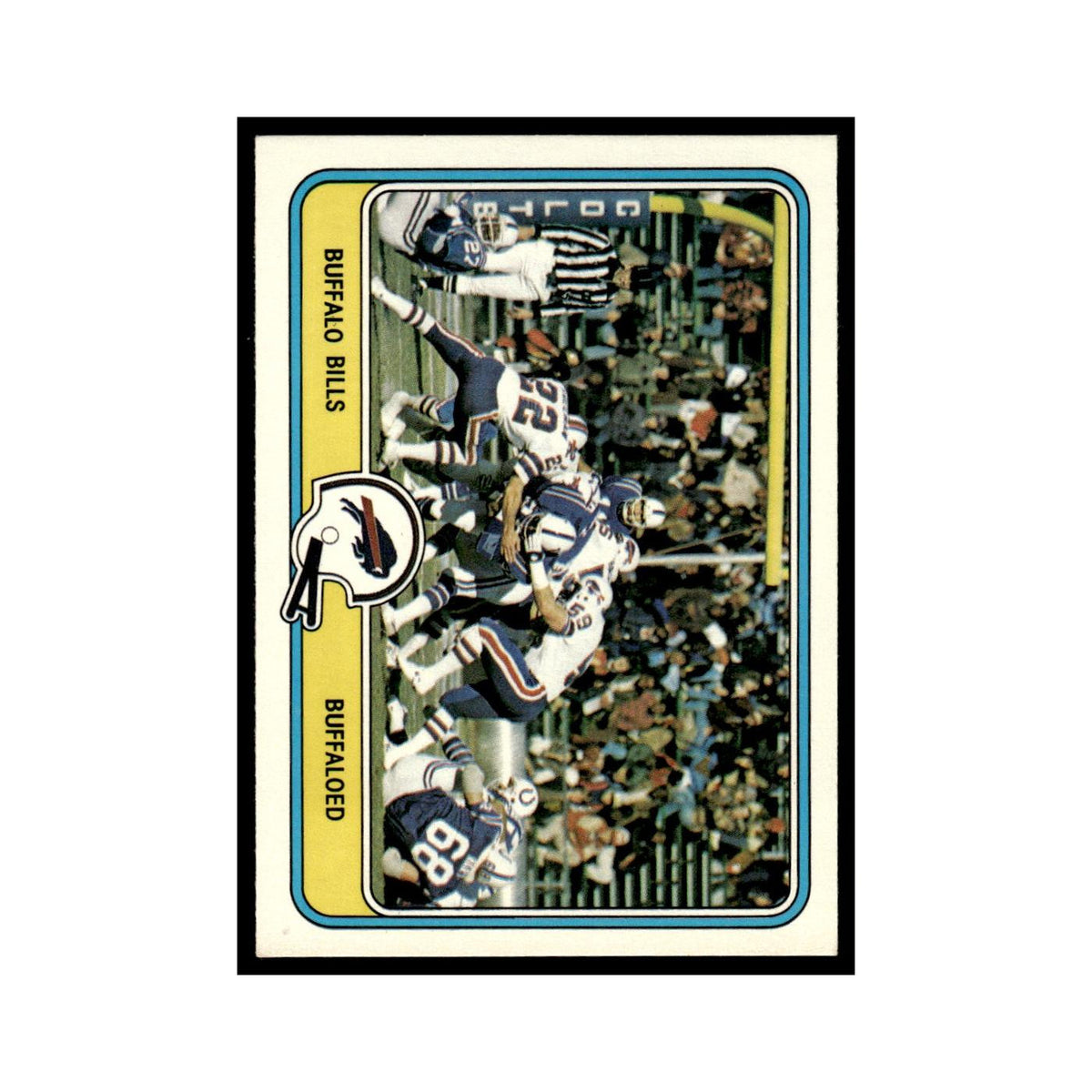 Buffaloed 1981 Fleer Team Action #6 Buffalo Bills Football Card NM