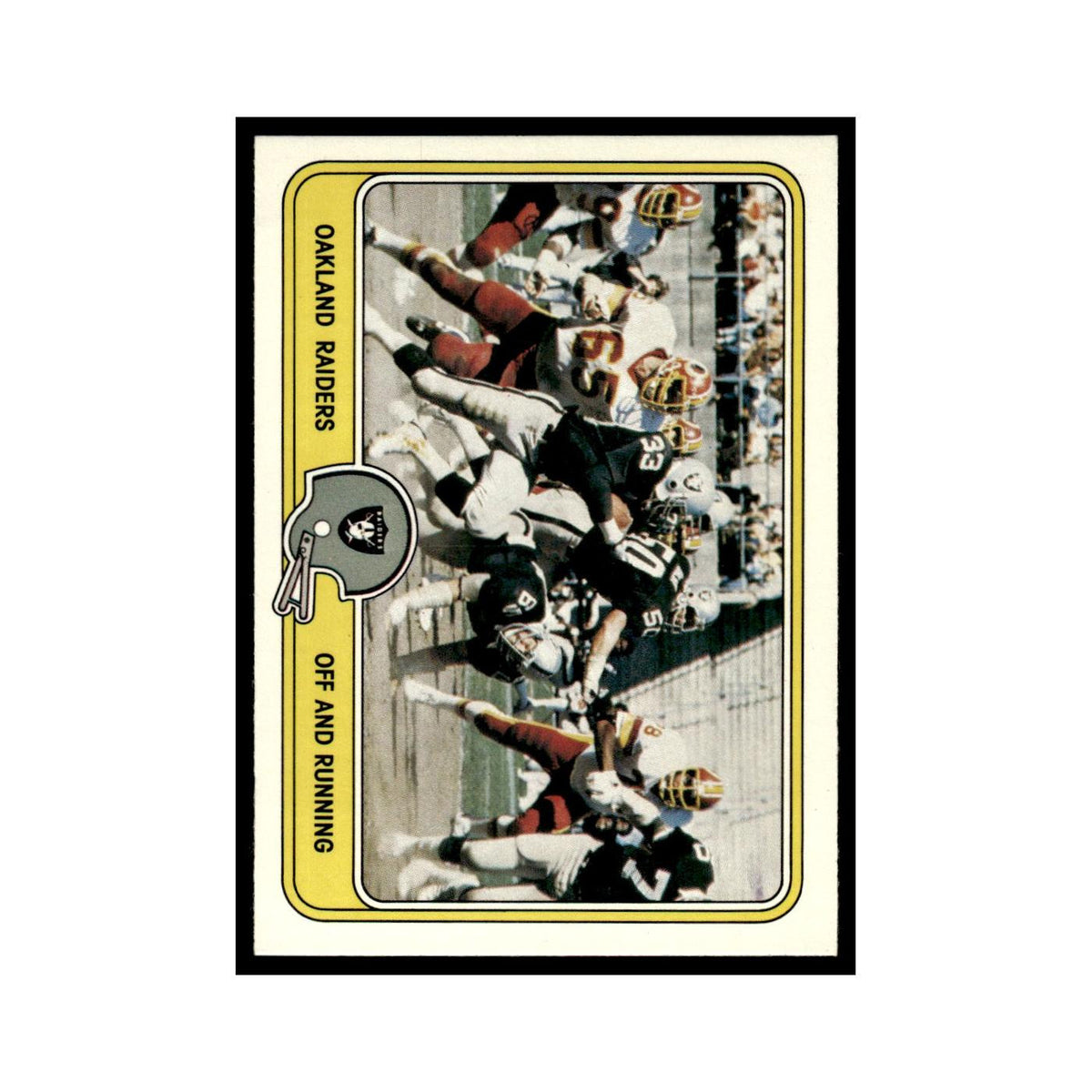 Off and Running 1981 Fleer Team Action #39 Oakland Raiders Football Card NM