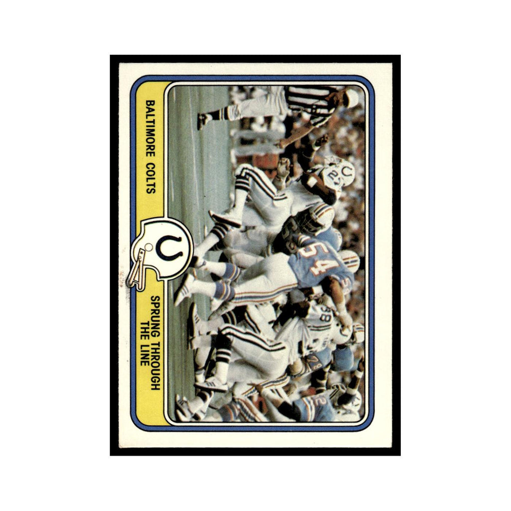 Spring Through the Line 1981 Fleer Team Action #3 Baltimore Colts NM