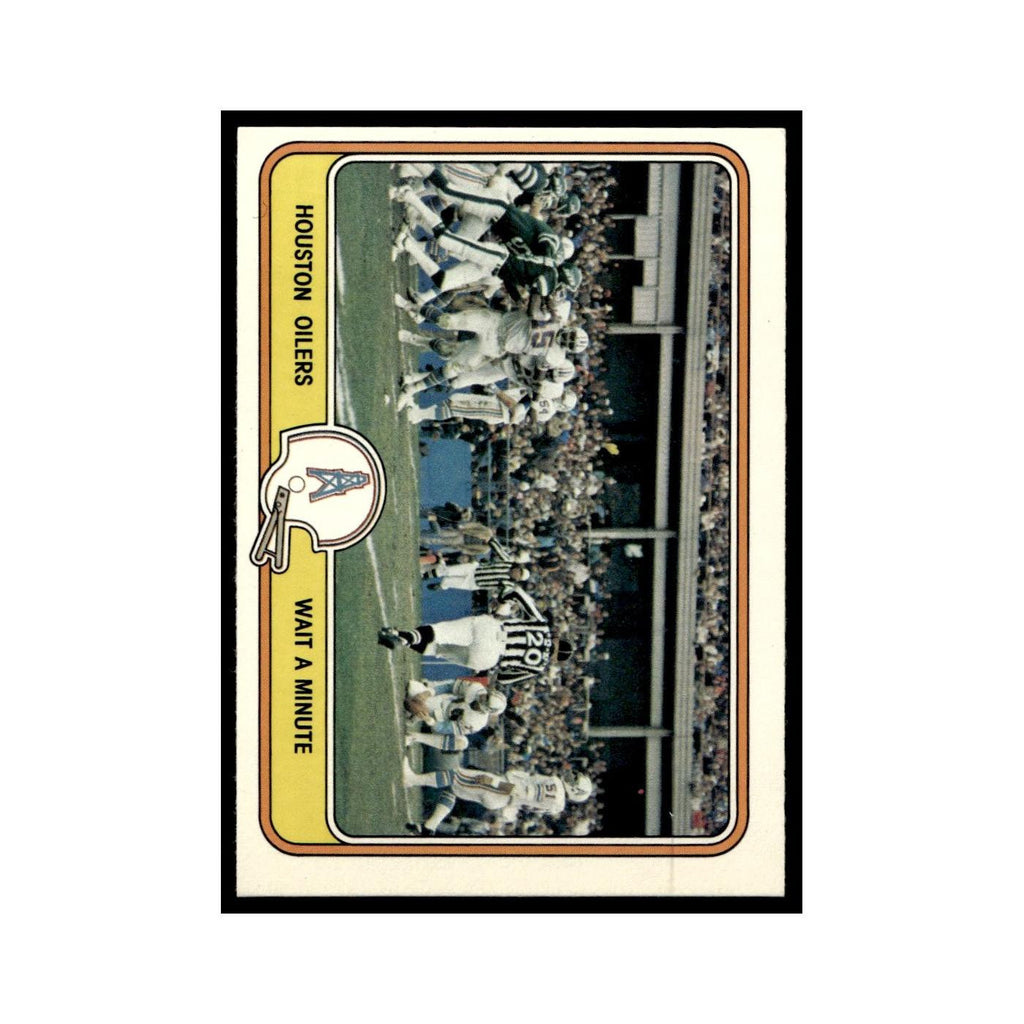 Wait A Minute 1981 Fleer Team Action #21 Houston Oilers Football Card NM