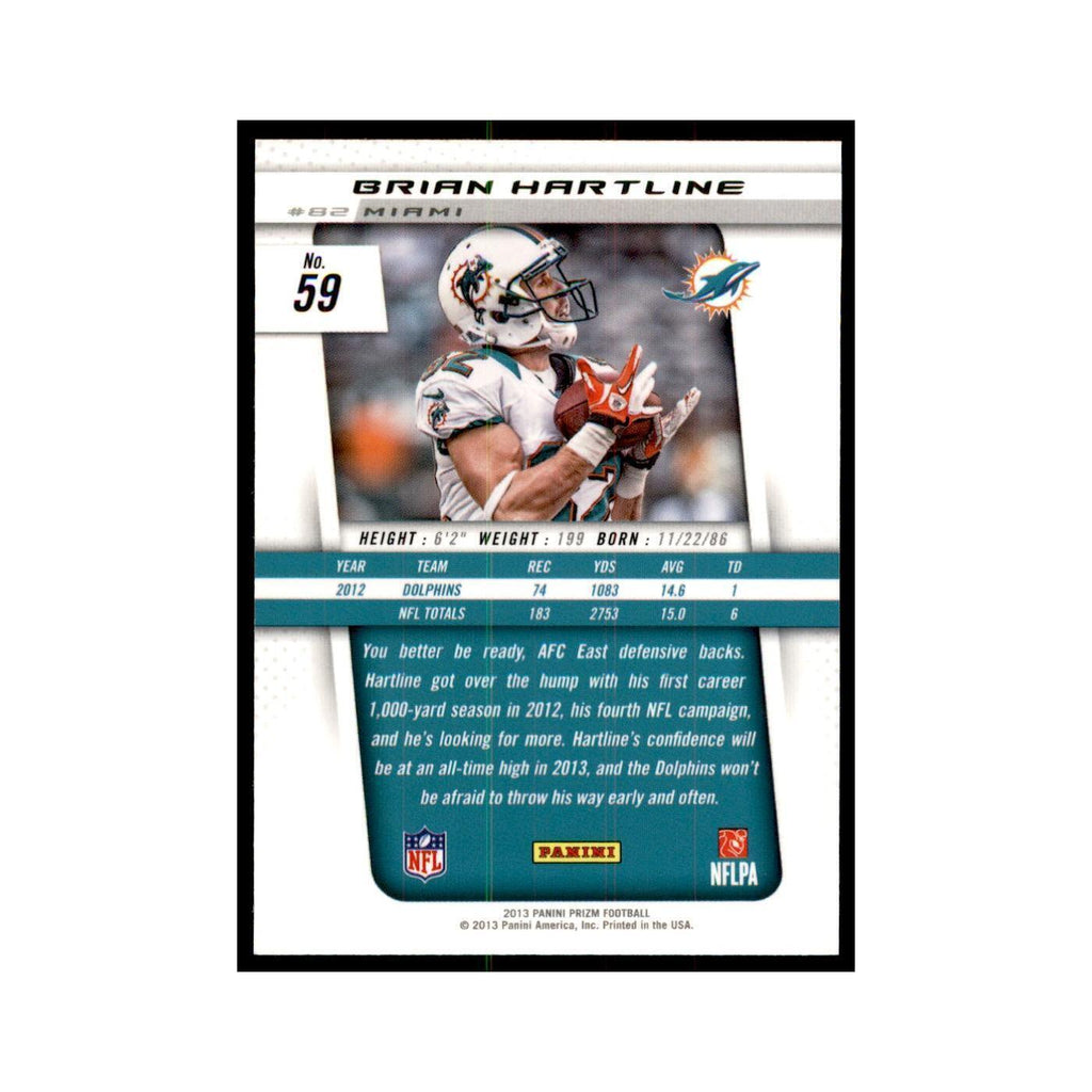 Brian Hartline 2013 Panini Prizm #59 Football Cards Football Card NM