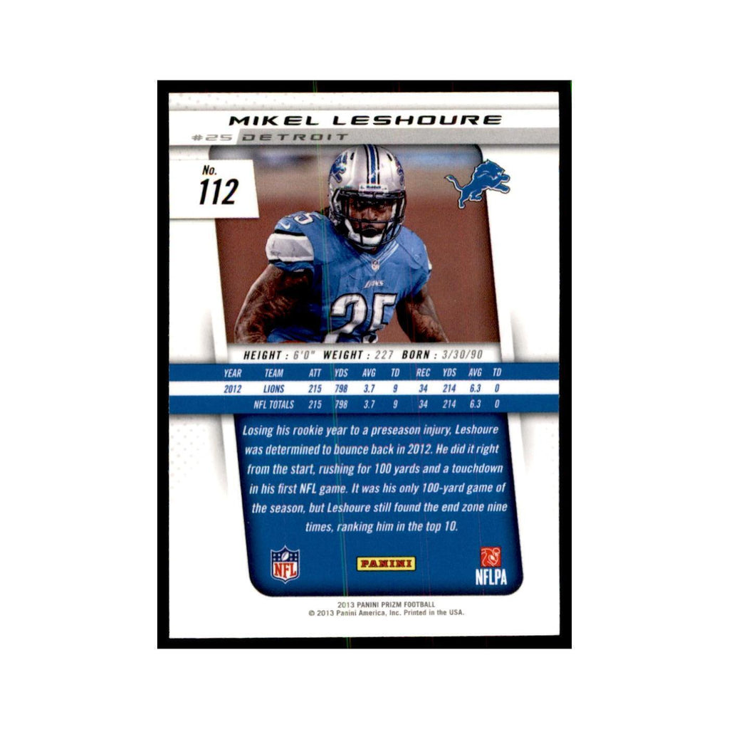 Mikel Leshoure 2013 Panini Prizm #112 Football Cards Football Card NM