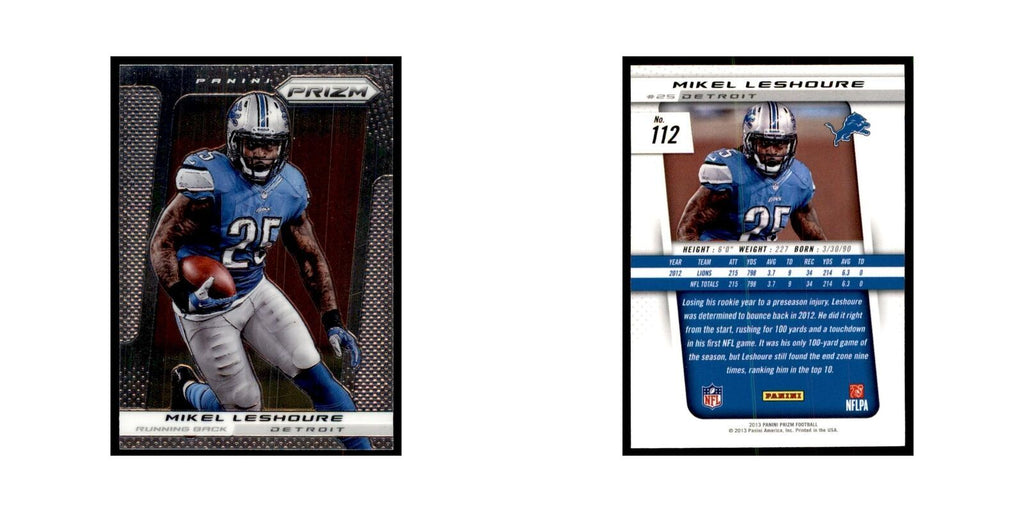 Mikel Leshoure 2013 Panini Prizm #112 Football Cards Football Card NM