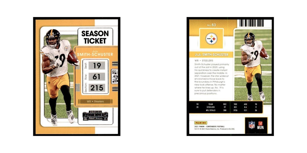 JuJu Smith-Schuster 2021 Panini Contenders #83 Football Cards Football Card NM