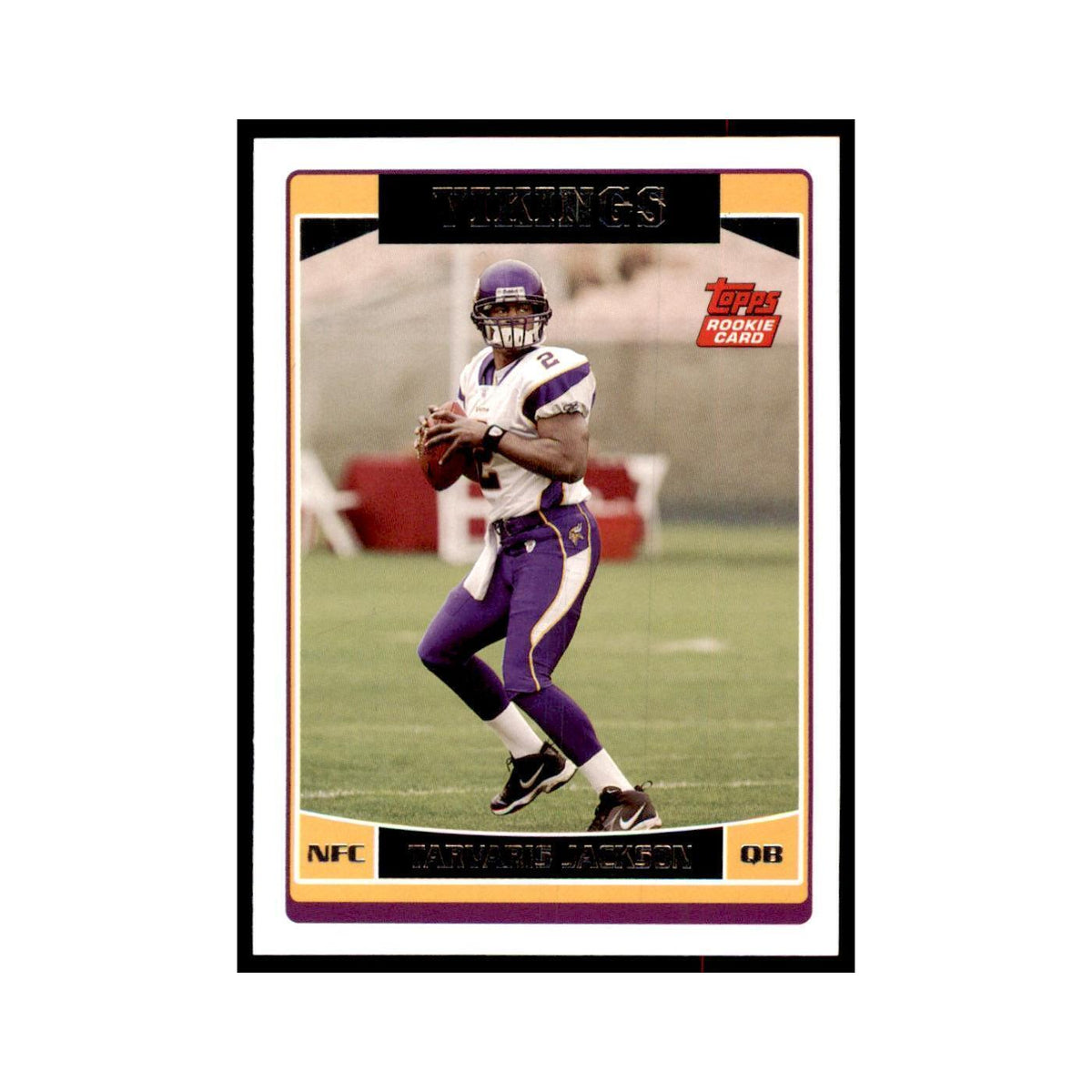 Tarvaris Jackson Rookie 2006 Topps #384 Football Cards Football Card NM
