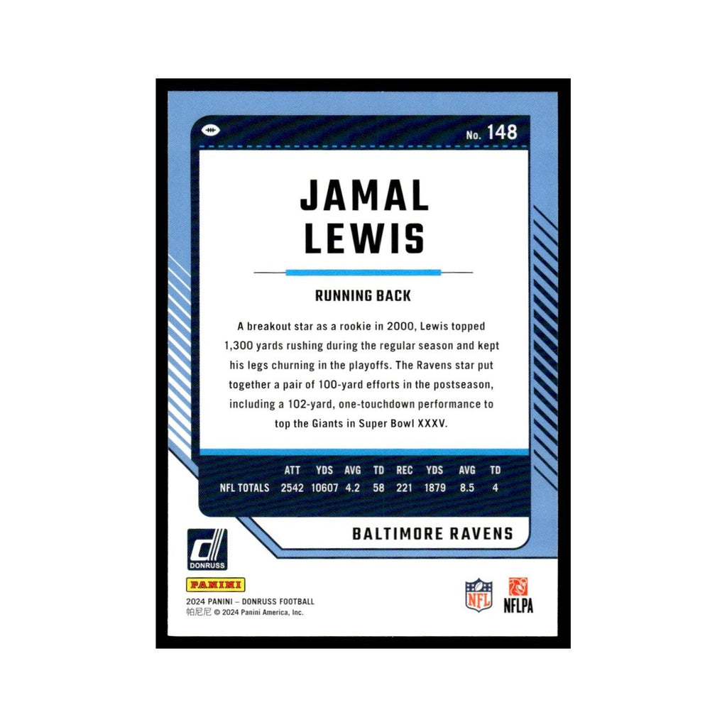 Jamal Lewis 2024 Donruss #148 Baltimore Ravens Football Card NM