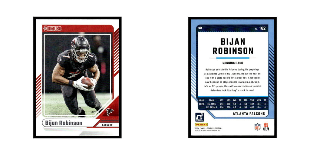 Bijan Robinson 2024 Donruss #162 Atlanta Falcons Football Card NM