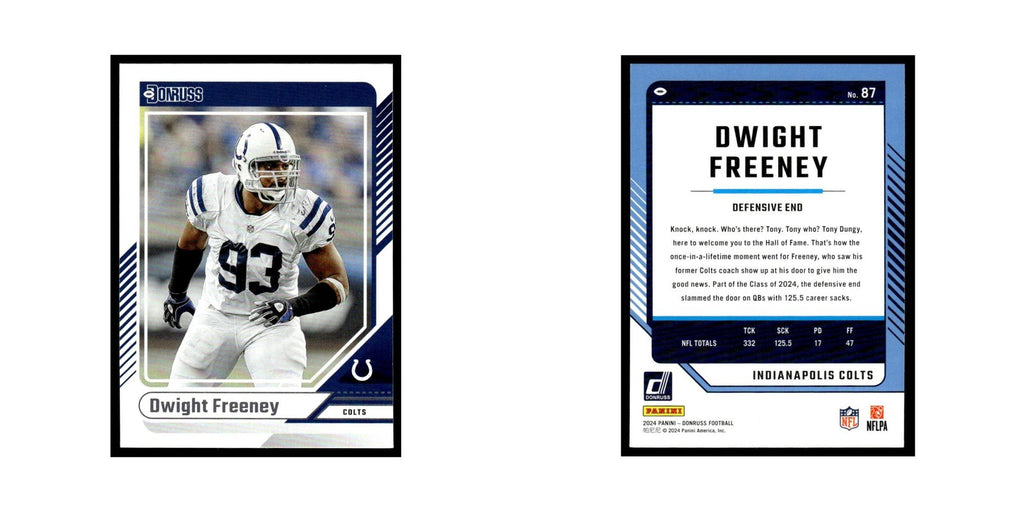Dwight Freeney 2024 Donruss #87 Indianapolis Colts Football Card NM
