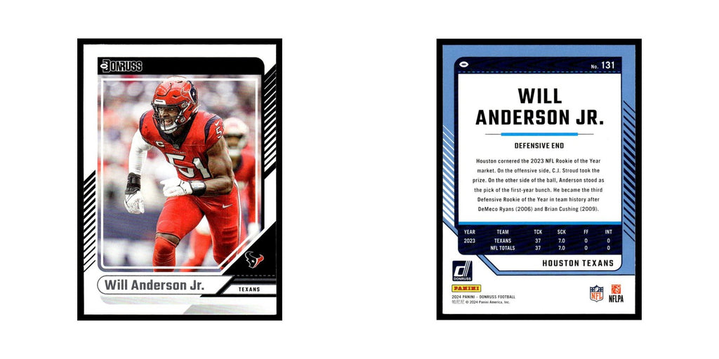 Will Anderson Jr. 2024 Donruss #131 Houston Texans Football Card NM