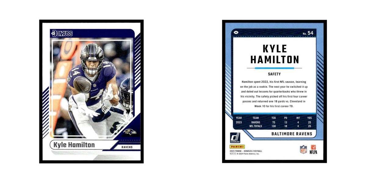 Kyle Hamilton 2024 Donruss #54 Baltimore Ravens Football Card NM