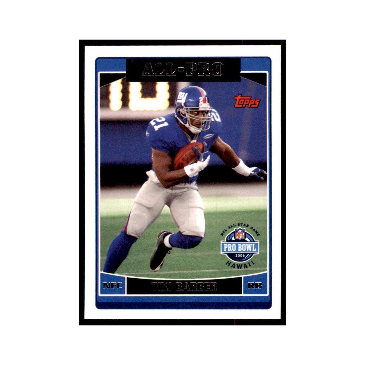Tiki Barber 2006 Topps #293 Football Cards Football Card NM