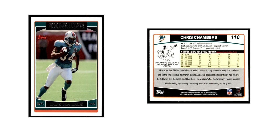 Chris Chambers 2006 Topps #110 Football Cards Football Card NM