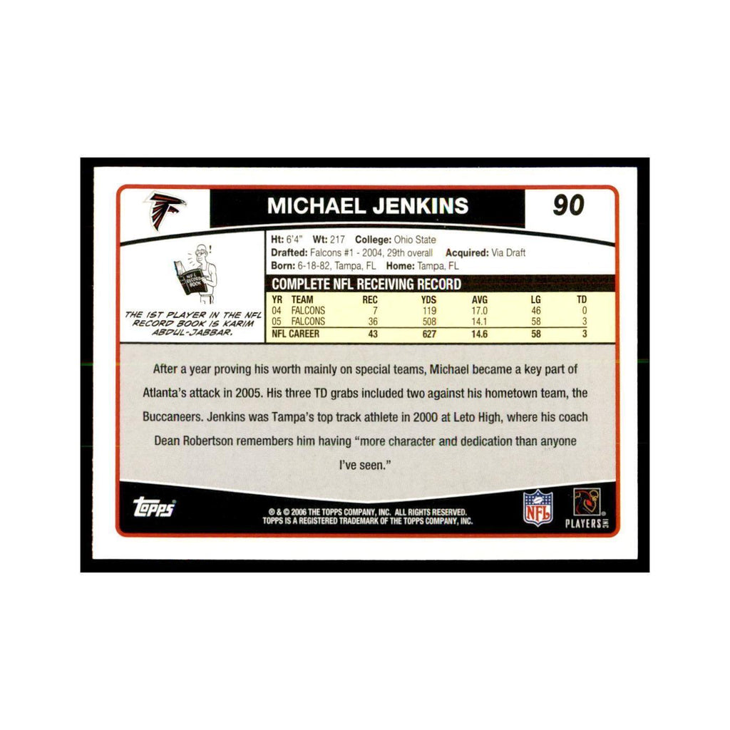 Michael Jenkins 2006 Topps #90 Football Cards Football Card NM