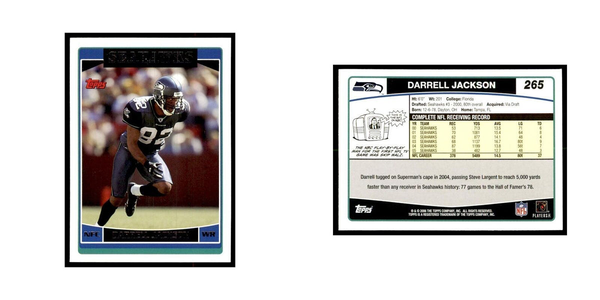 Darrell Jackson 2006 Topps #265 Football Cards Football Card NM