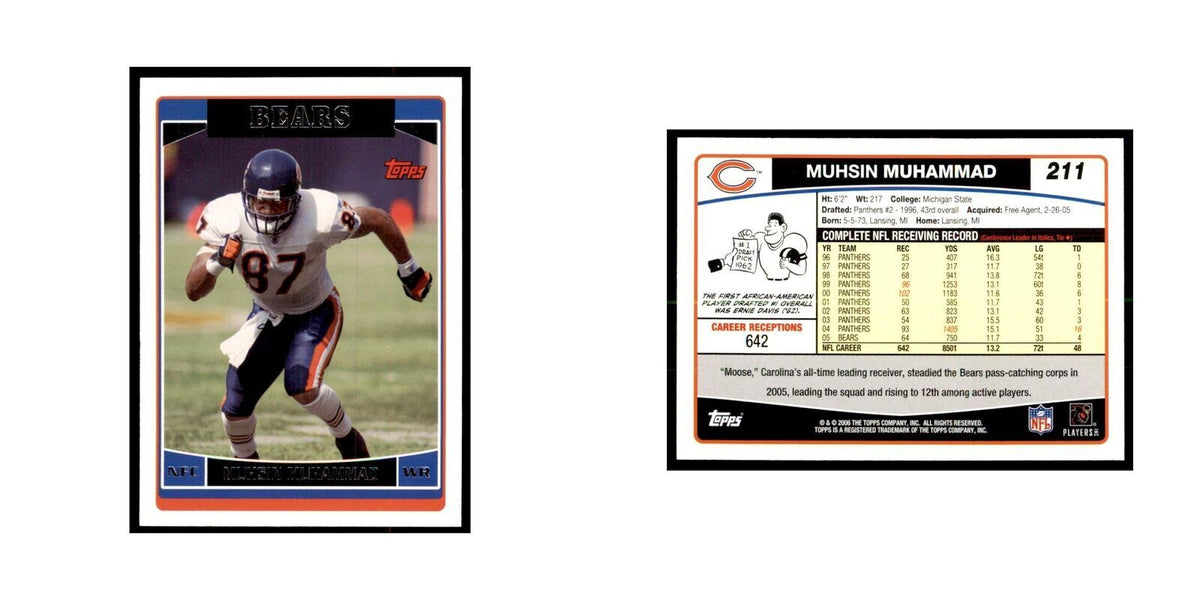 Muhsin Muhammad 2006 Topps #211 Football Cards Football Card NM