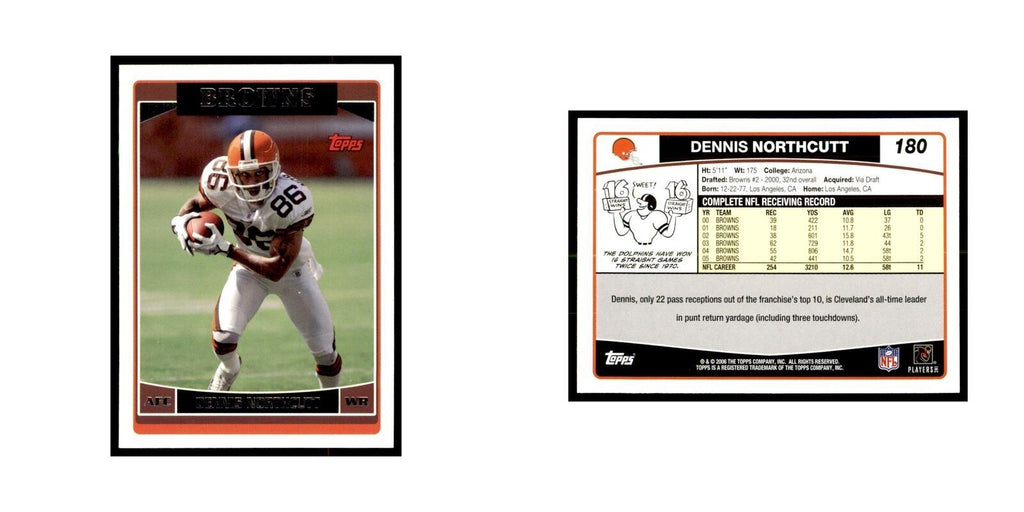 Dennis Northcutt 2006 Topps #180 Football Cards Football Card NM