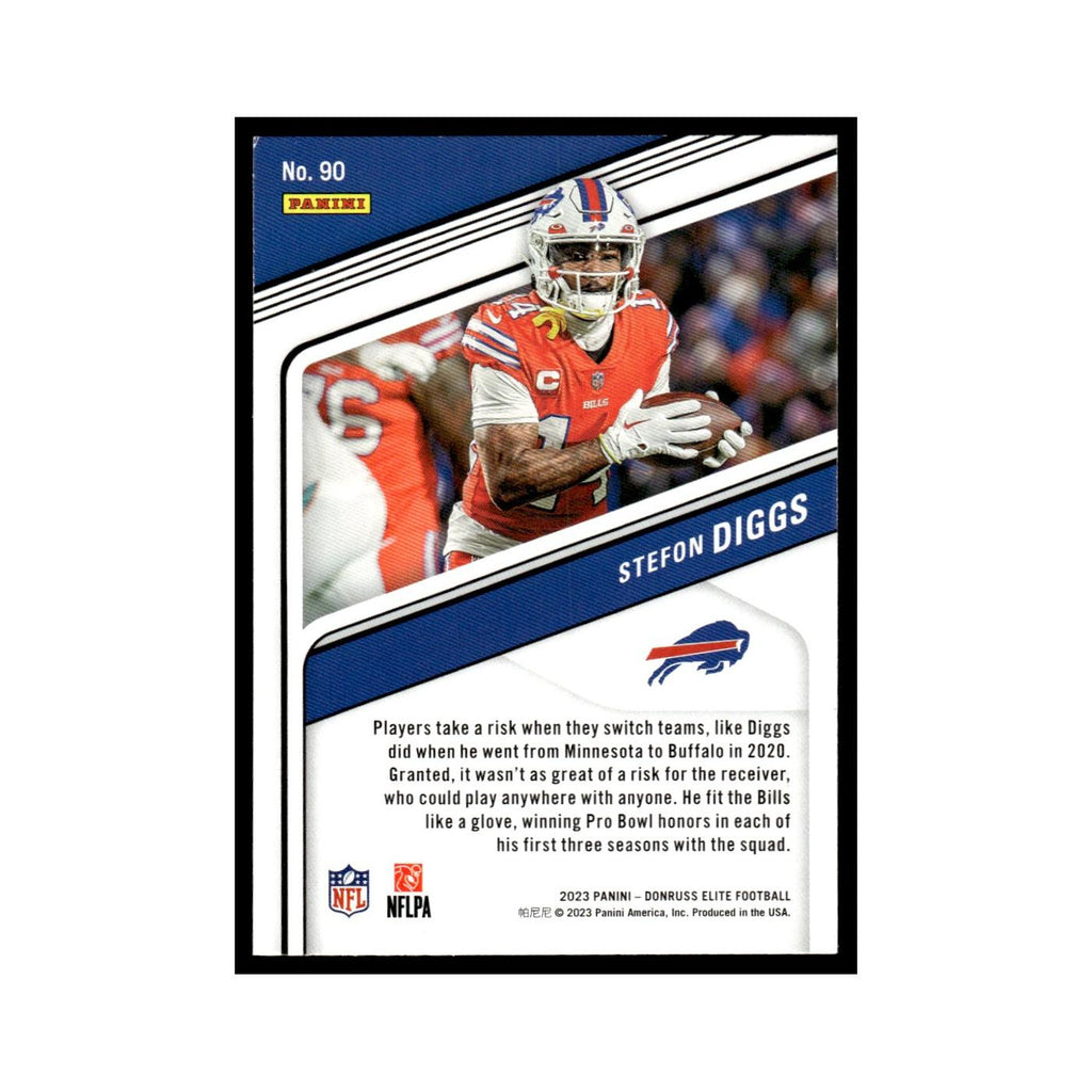 Stefon Diggs 2023 Donruss Elite #90 Buffalo Bills Football Card NM