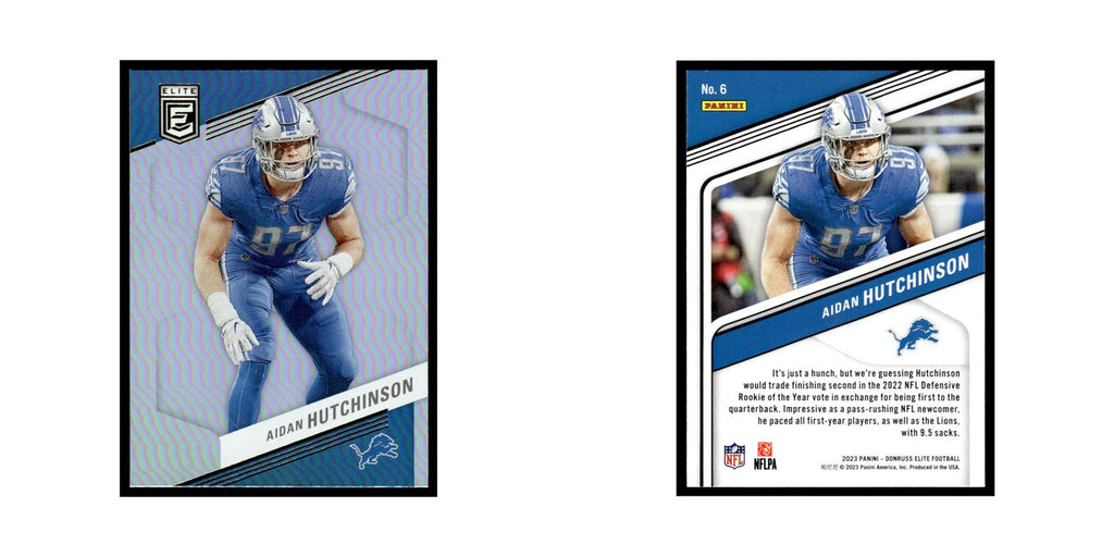 Aidan Hutchinson 2023 Donruss Elite #6 Detroit Lions Football Card NM