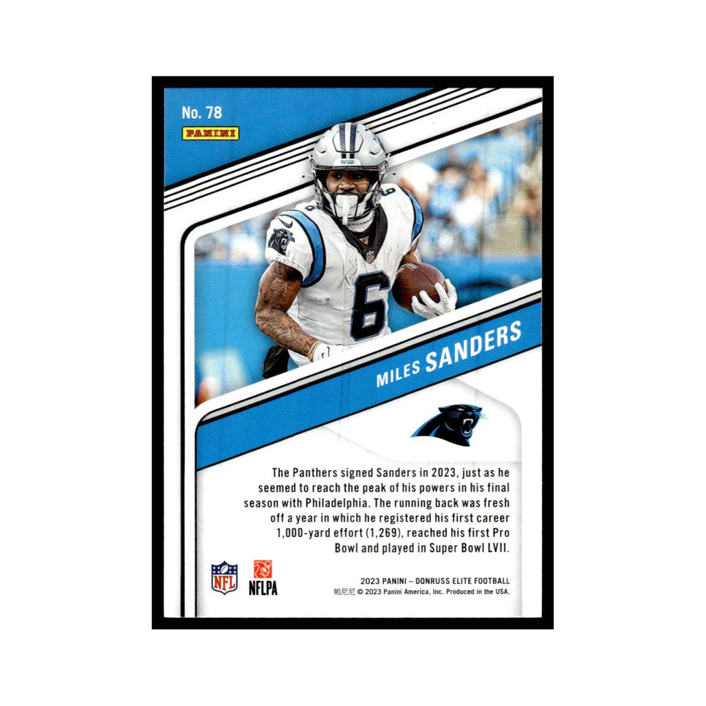 Miles Sanders 2023 Donruss Elite #78 Philadelphia Eagles Football Card NM