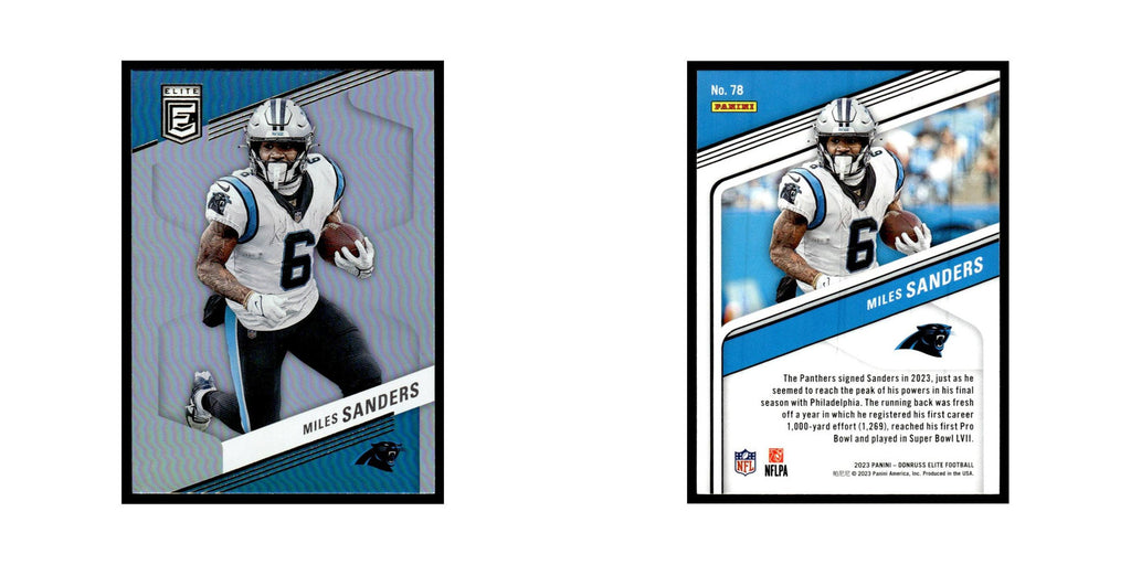 Miles Sanders 2023 Donruss Elite #78 Philadelphia Eagles Football Card NM