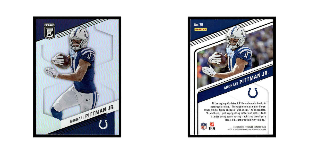 Michael Pittman Jr. 2023 Donruss Elite #75 Indianapolis Colts Football Card NM
