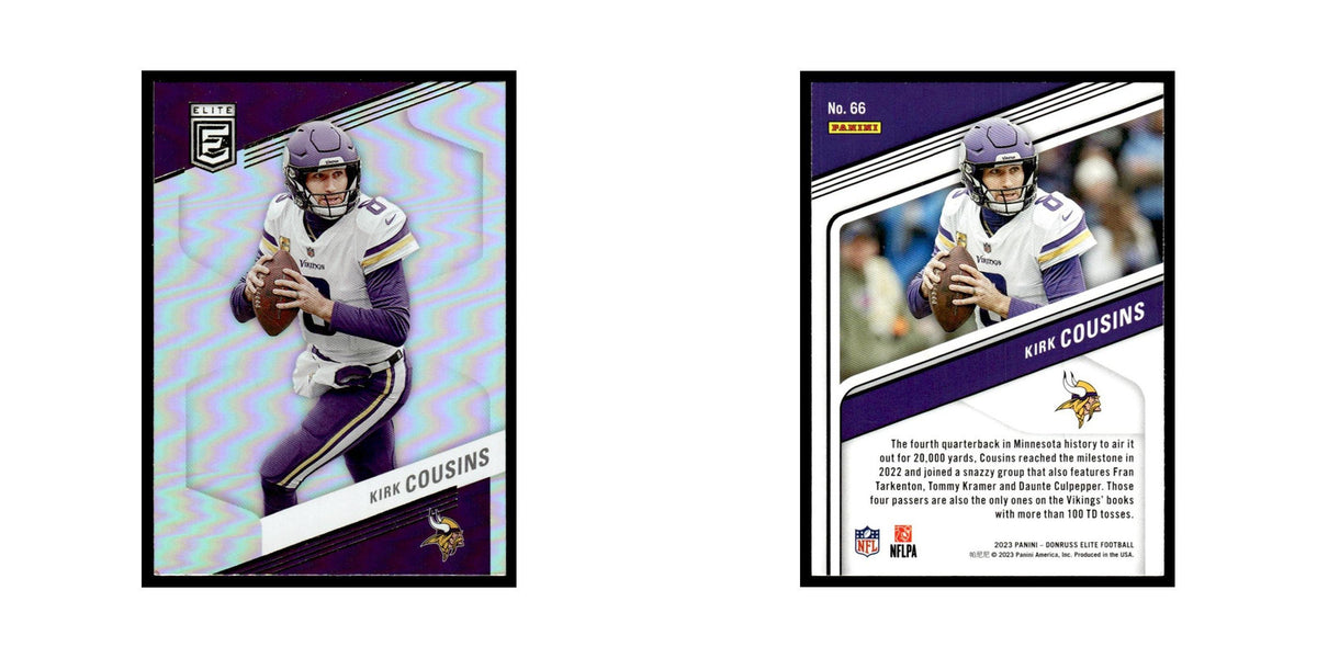 Kirk Cousins 2023 Donruss Elite #66 Minnesota Vikings Football Card NM