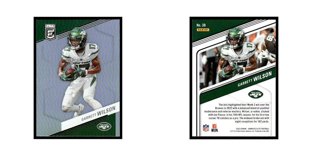 Garrett Wilson 2023 Donruss Elite #38 New York Jets Football Card NM