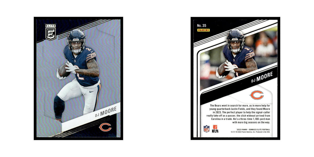 DJ Moore 2023 Donruss Elite #35 Chicago Bears Football Card NM