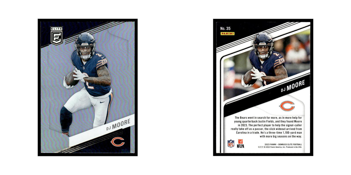 DJ Moore 2023 Donruss Elite #35 Chicago Bears Football Card NM