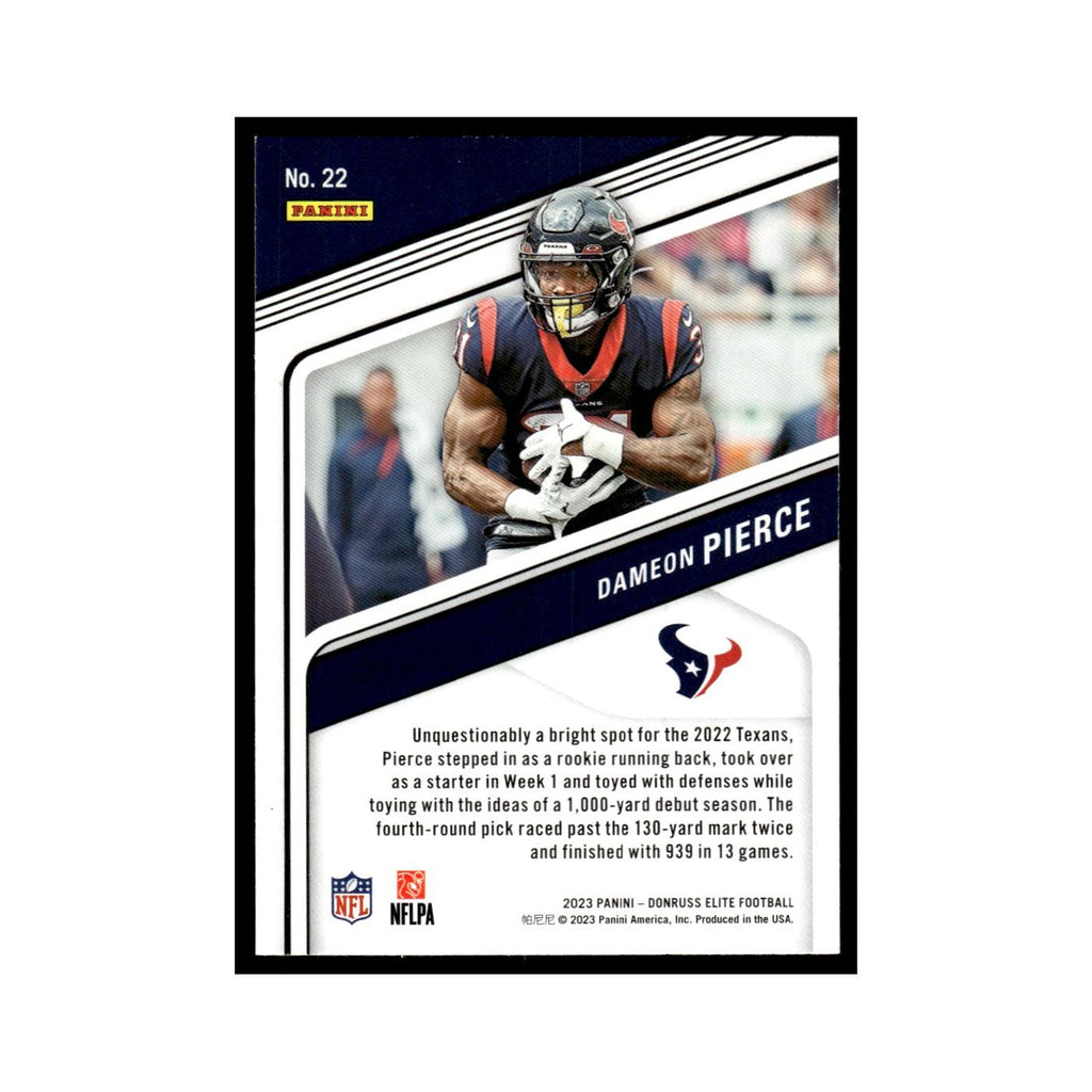 Dameon Pierce 2023 Donruss Elite #22 Houston Texans Football Card NM