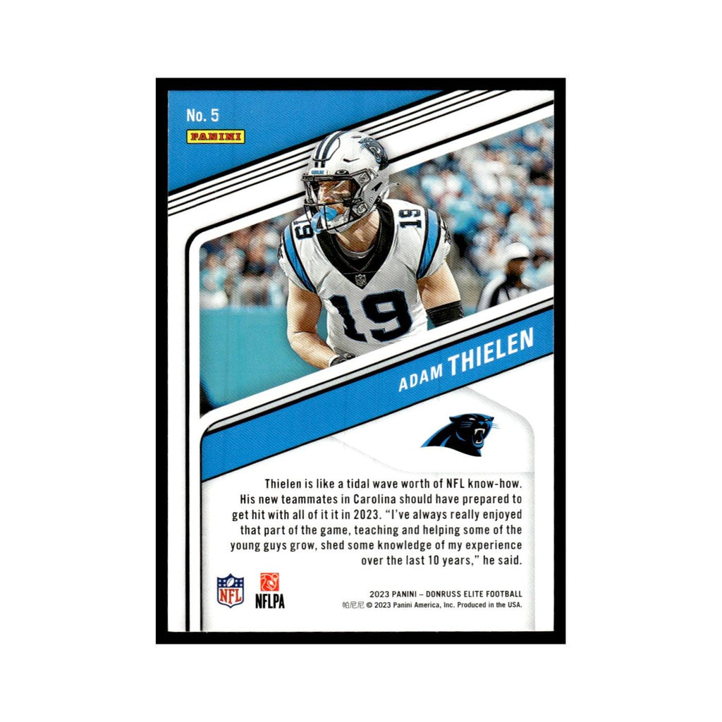 Adam Thielen 2023 Donruss Elite #5 Carolina Panthers Football Card NM