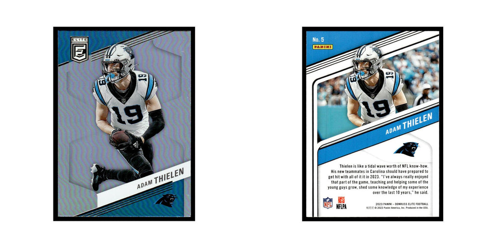 Adam Thielen 2023 Donruss Elite #5 Carolina Panthers Football Card NM