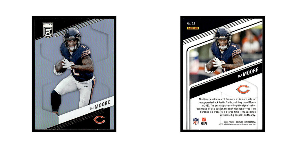 DJ Moore 2023 Donruss Elite #35 Chicago Bears Football Card NM