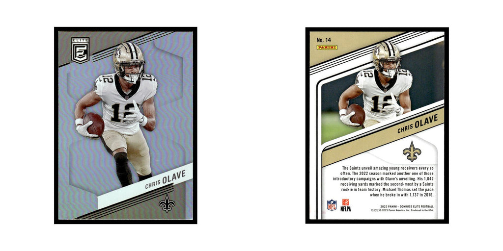 Chris Olave 2023 Donruss Elite #14 New Orleans Saints Football Card NM