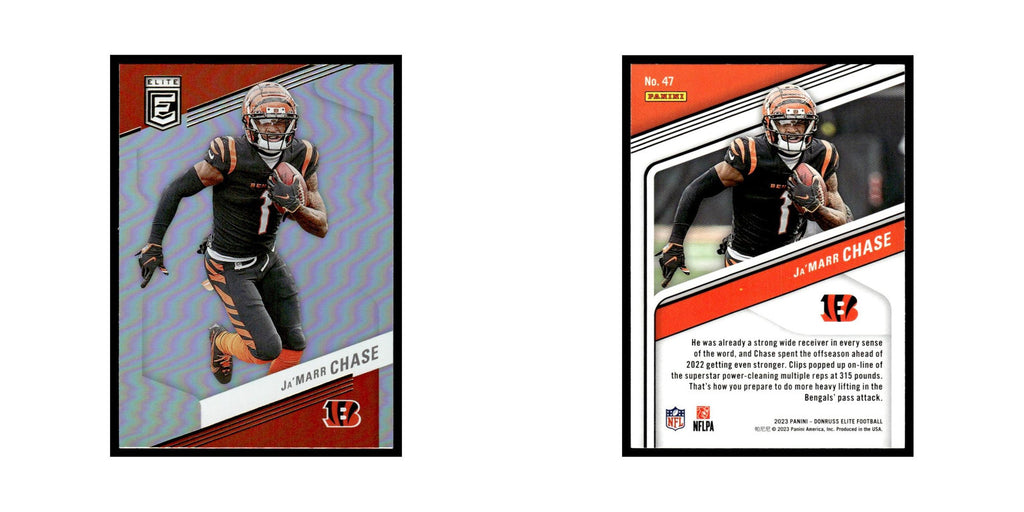Ja'Marr Chase 2023 Donruss Elite #47 Cincinnati Bengals Football Card NM