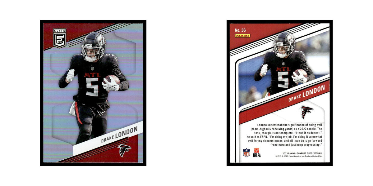 Drake London 2023 Donruss Elite #36 Atlanta Falcons Football Card NM